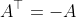 A^\top=-A